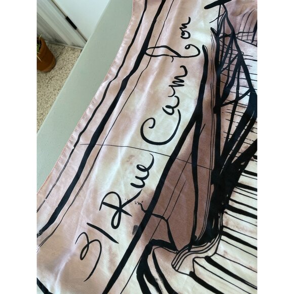 31 Rue Cambon Staircase Scarf Silk Architectural Print Lightweight Wrap - Picture 2 of 6